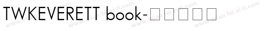 TWKEVERETT book字体转换